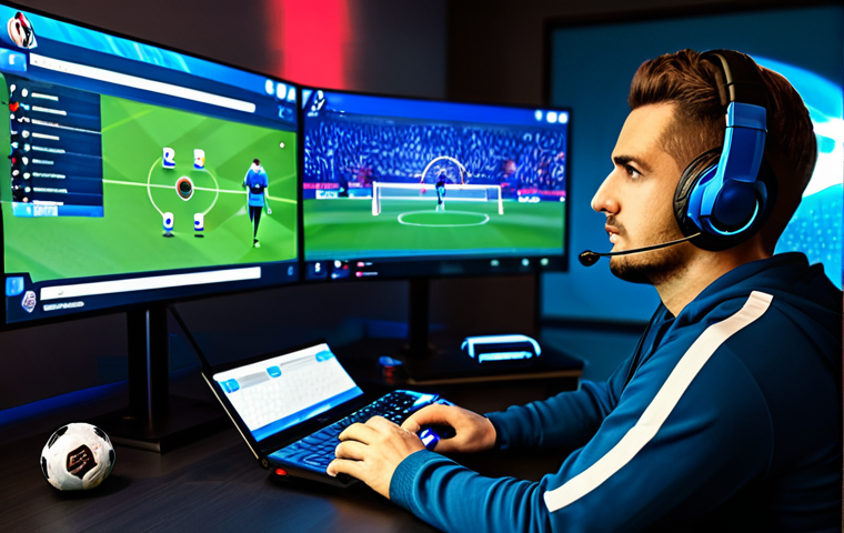Strategic Team Formation**

"A professional gamer intensely focused on their FIFA Online team selection screen, showcasing legendary player cards. The interface should be clear and display team chemistry and player stats. The gamer is fully clothed in a modern gaming setup, with a headset on.  Background: A subtly blurred gaming room with esports trophies.  Emphasis on strategic thinking and team building. Safe for work, appropriate content, fully clothed, professional, perfect anatomy, natural proportions, high quality rendering."

**
